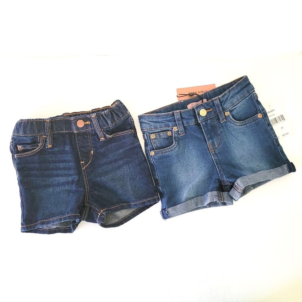 NEW Girls  BCBG and Old Navy Denim Shorts - 2T